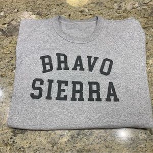 Bravo Sierra grey T-shirt. Size XL
